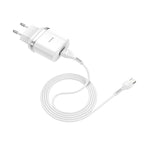Wall charger “C12Q Smart” QC3.0 EU single USB set with cable