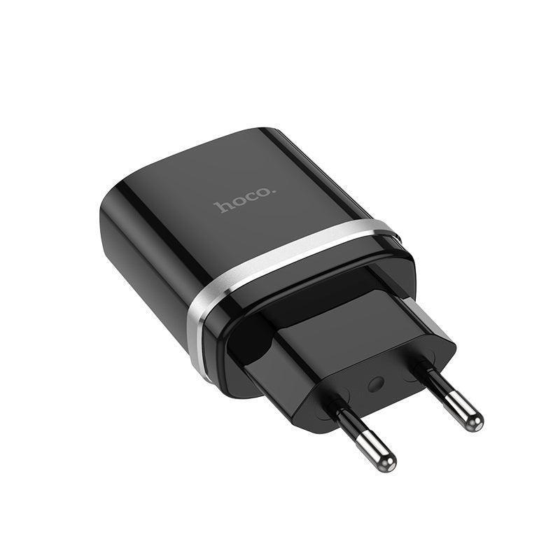 Wall charger “C12Q Smart” QC3.0 EU single USB set with cable