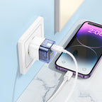 Wall charger “C131A Platinum” PD30W + QC3.0 EU cable set