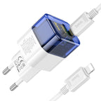 Wall charger “C131A Platinum” PD30W + QC3.0 EU cable set
