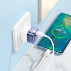 Wall charger “C131A Platinum” PD30W + QC3.0 EU cable set