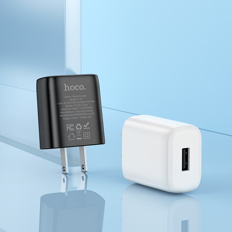 Wall charger “C134 Solid” US cable set