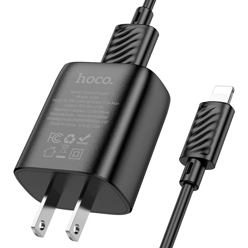 Wall charger “C134 Solid” US cable set