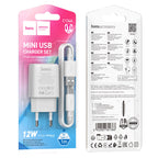 Wall charger “C134A Solid” EU cable set