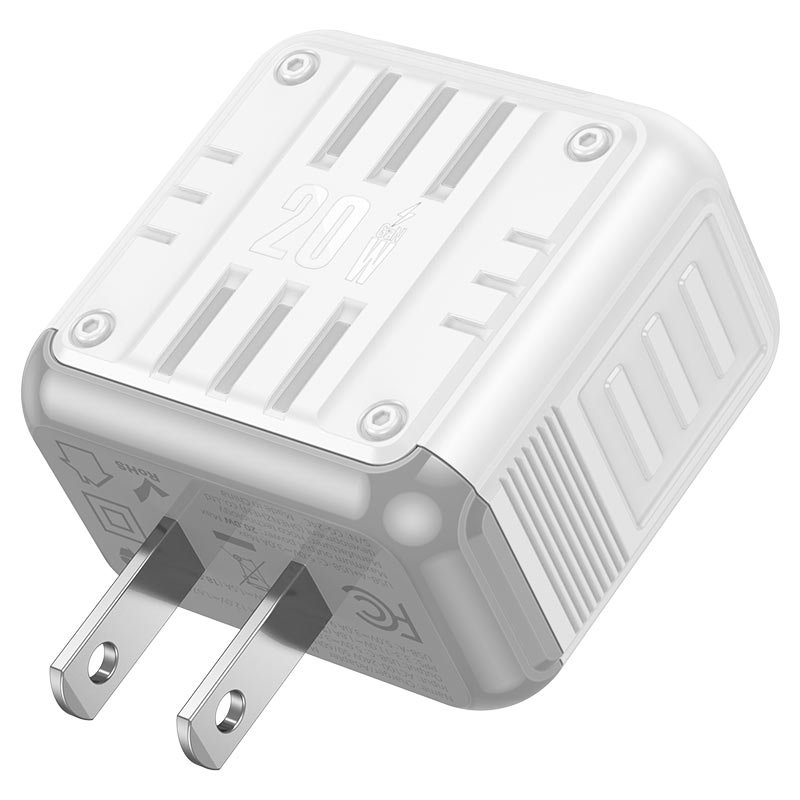 Wall charger “C135 Rock” PD20W + QC3.0 US cable set