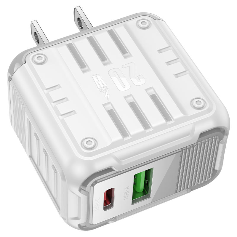 Wall charger “C135 Rock” PD20W + QC3.0 US cable set