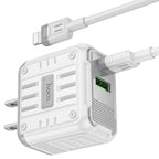 Wall charger “C135 Rock” PD20W + QC3.0 US cable set
