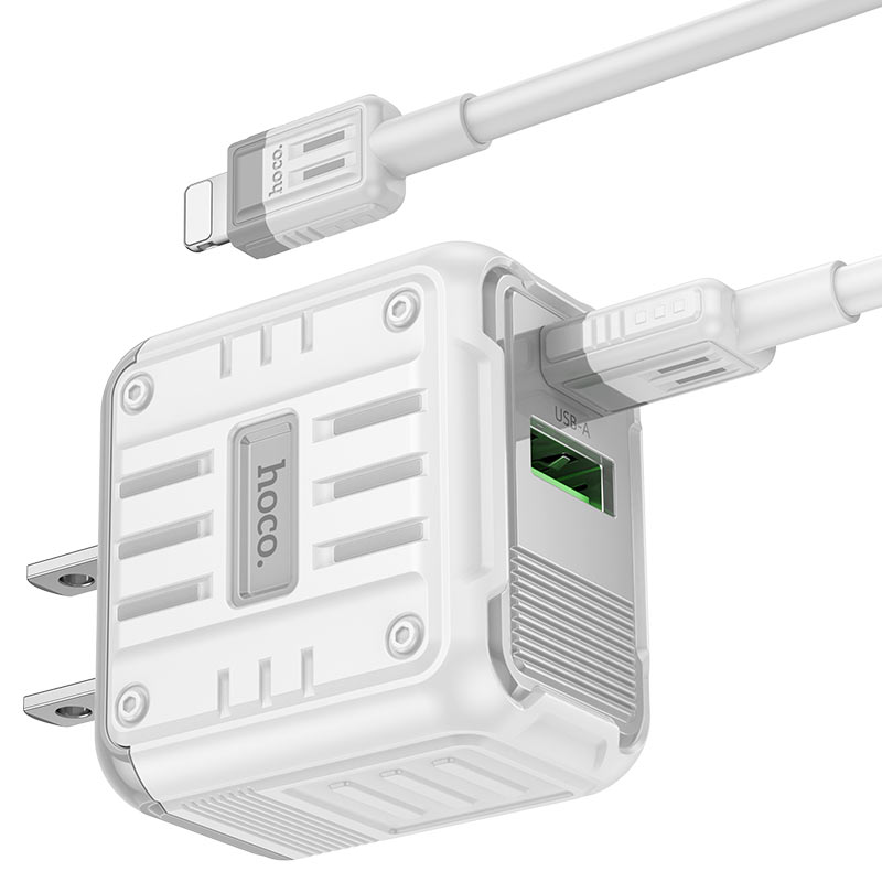 Wall charger “C135 Rock” PD20W + QC3.0 US cable set