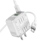 Wall charger “C135 Rock” PD20W + QC3.0 US cable set