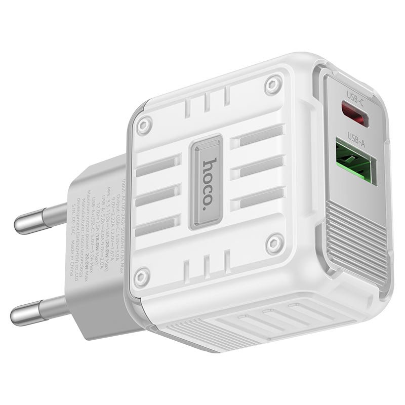 Wall charger “C135A Rock” PD20W + QC3.0 EU