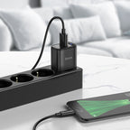 Wall charger “C140A Smart” QC3.0 EU cable set