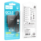 Wall charger “C140A Smart” QC3.0 EU cable set