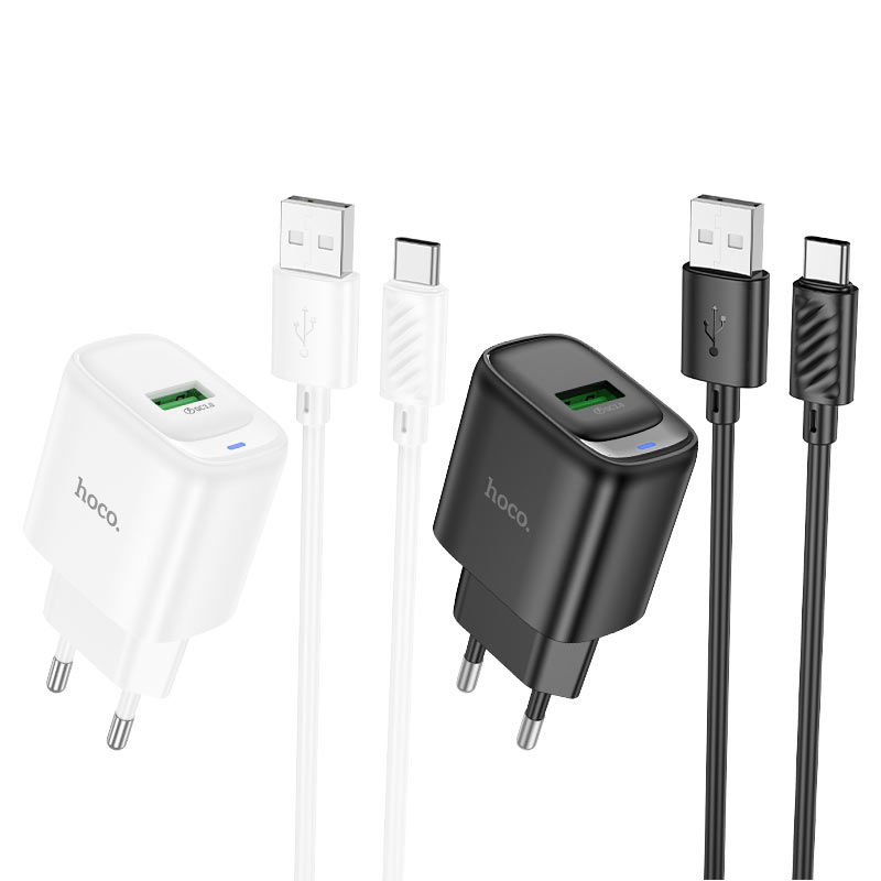 Wall charger “C140A Smart” QC3.0 EU cable set