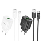 Wall charger “C140A Smart” QC3.0 EU cable set