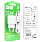 Wall charger “C140A Smart” QC3.0 EU cable set