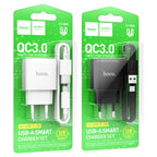 Wall charger “C140A Smart” QC3.0 EU cable set