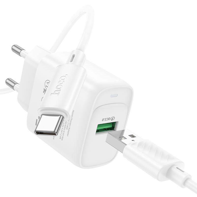 Wall charger “C140A Smart” QC3.0 EU cable set