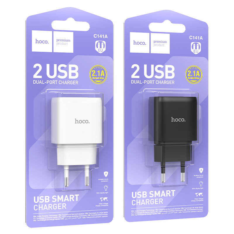 Wall charger “C141A Smart” EU cable set