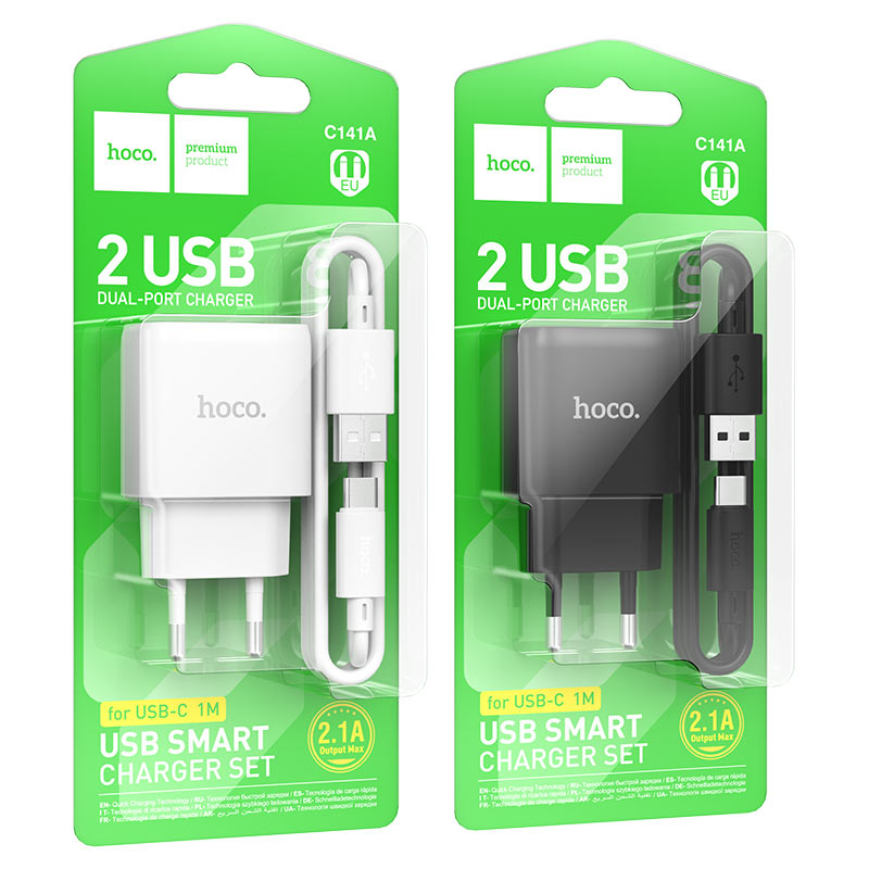 Wall charger “C141A Smart” EU cable set