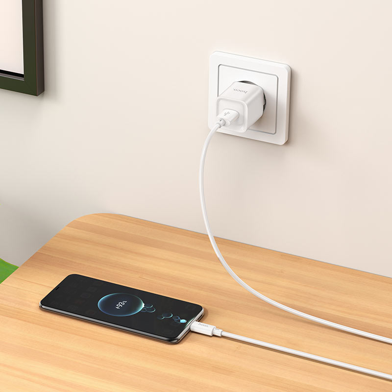 Wall charger “C145A Charm” QC3.0 EU cable set