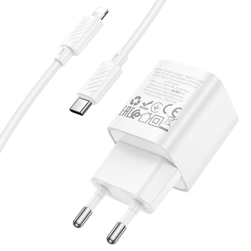 Wall charger “C146A Charm” PD20W EU cable set