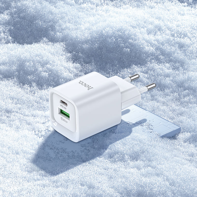 Wall charger “C147A Charm” PD20W + QC3.0 EU cable set