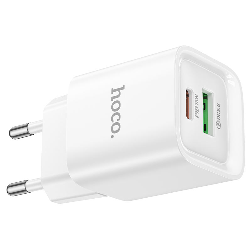 Wall charger “C147A Charm” PD20W + QC3.0 EU cable set