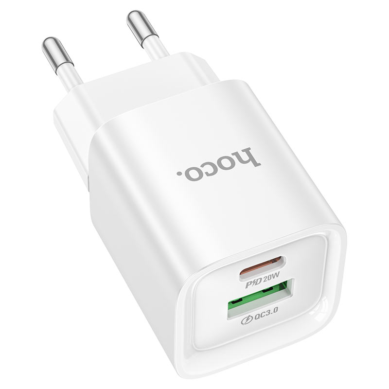 Wall charger “C147A Charm” PD20W + QC3.0 EU cable set
