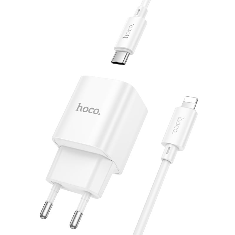 Wall charger “C147A Charm” PD20W + QC3.0 EU cable set