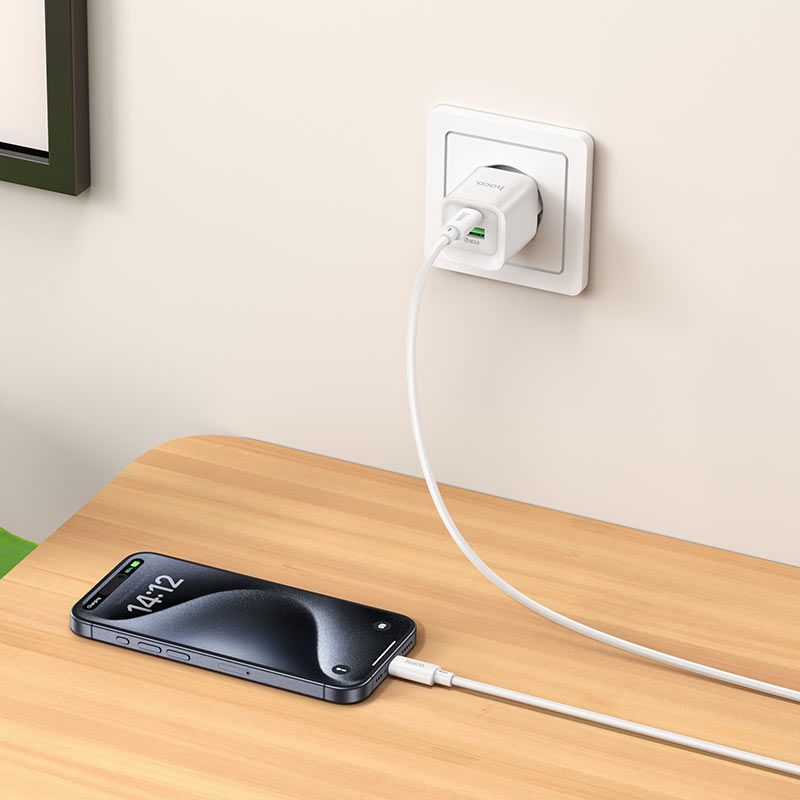 Wall charger “C147A Charm” PD20W + QC3.0 EU cable set