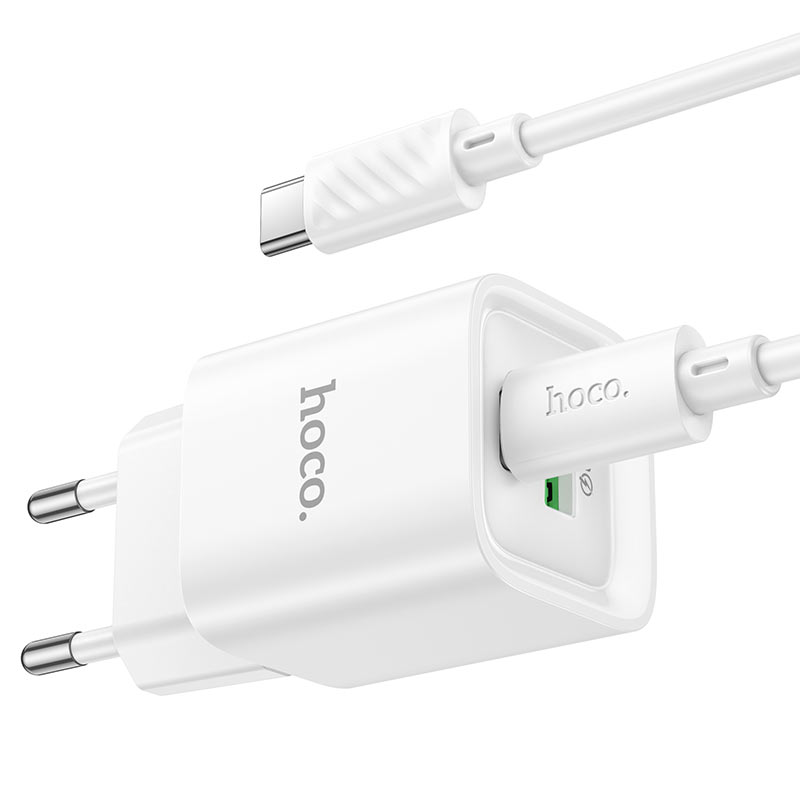 Wall charger “C147A Charm” PD20W + QC3.0 EU cable set