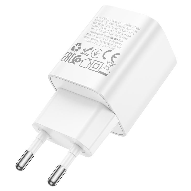 Wall charger “C148A Charm” PD30W EU cable set