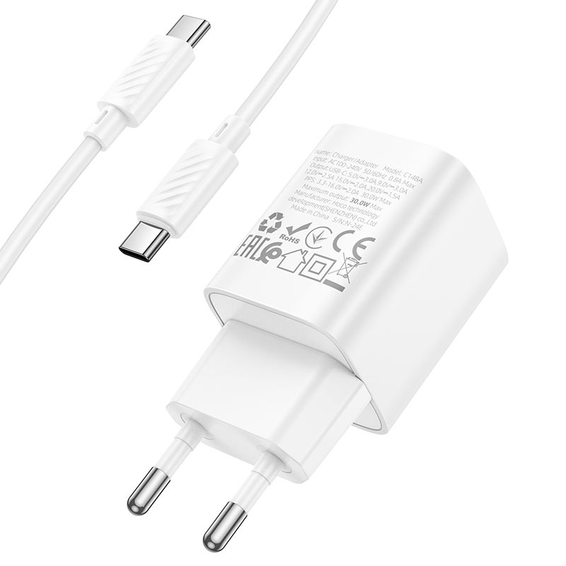 Wall charger “C148A Charm” PD30W EU cable set