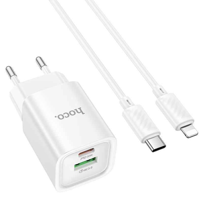 Wall charger “C149A Charm” PD30W + QC3.0 EU cable set