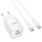 Wall charger “C149A Charm” PD30W + QC3.0 EU cable set