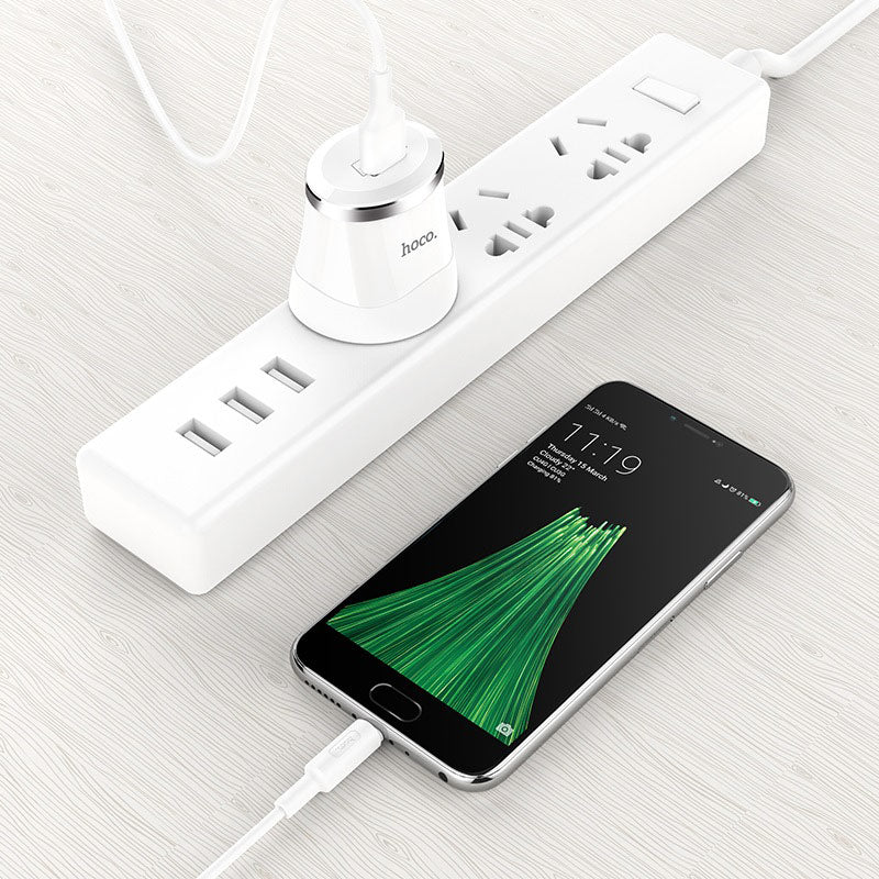 Wall charger “C37B Dignity” single USB set with cable UK