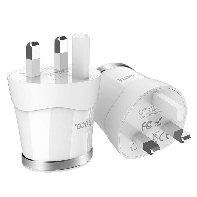 Wall charger “C37B Dignity” single USB set with cable UK