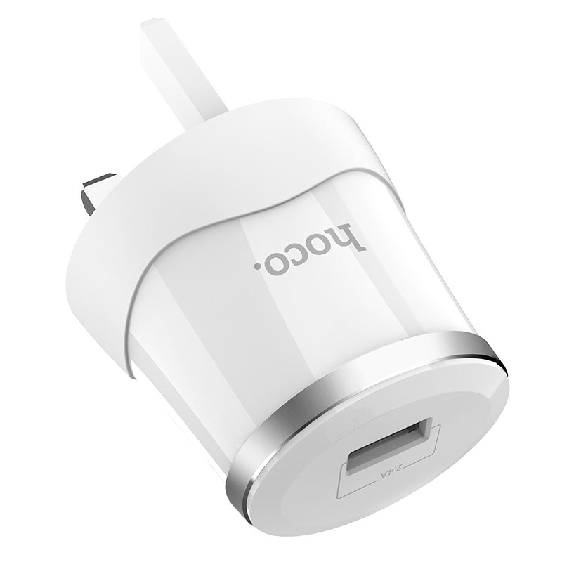 Wall charger “C37B Dignity” single USB set with cable UK