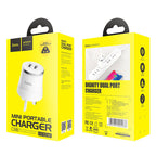 Wall charger “C38B Dignity” dual USB ports UK