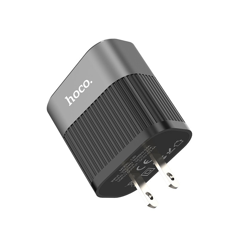 Wall charger “C40 Speedmaster” dual USB port US plug