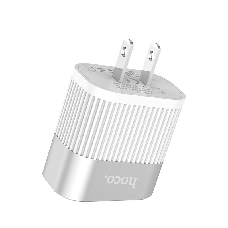 Wall charger “C40 Speedmaster” dual USB port US plug