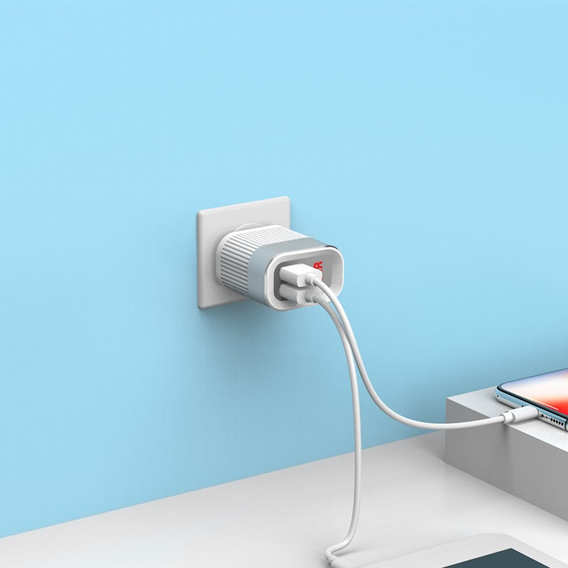 Wall charger “C40 Speedmaster” dual USB port US plug