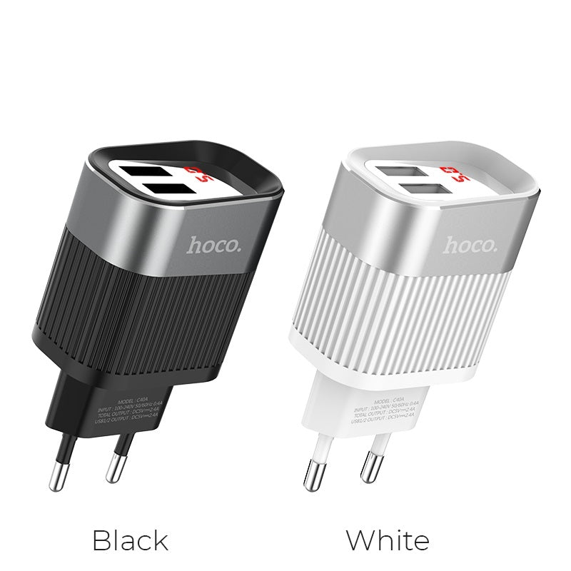 Wall charger “C40A Speedmaster” dual USB port EU plug