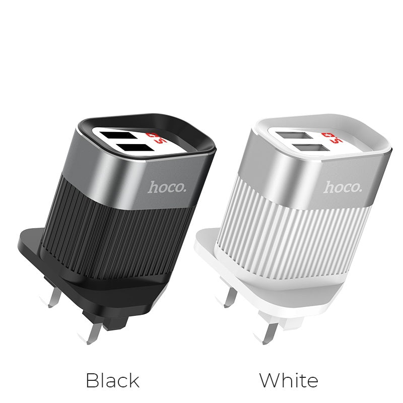 Wall charger “C40B Speedmaster” dual USB port UK plug