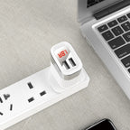 Wall charger “C40B Speedmaster” dual USB port UK plug