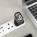 Wall charger “C40B Speedmaster” dual USB port UK plug