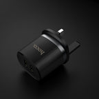 Wall charger “C46 Luster power” UK charging adapter set with cable