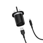 Wall charger “C46 Luster power” UK charging adapter set with cable