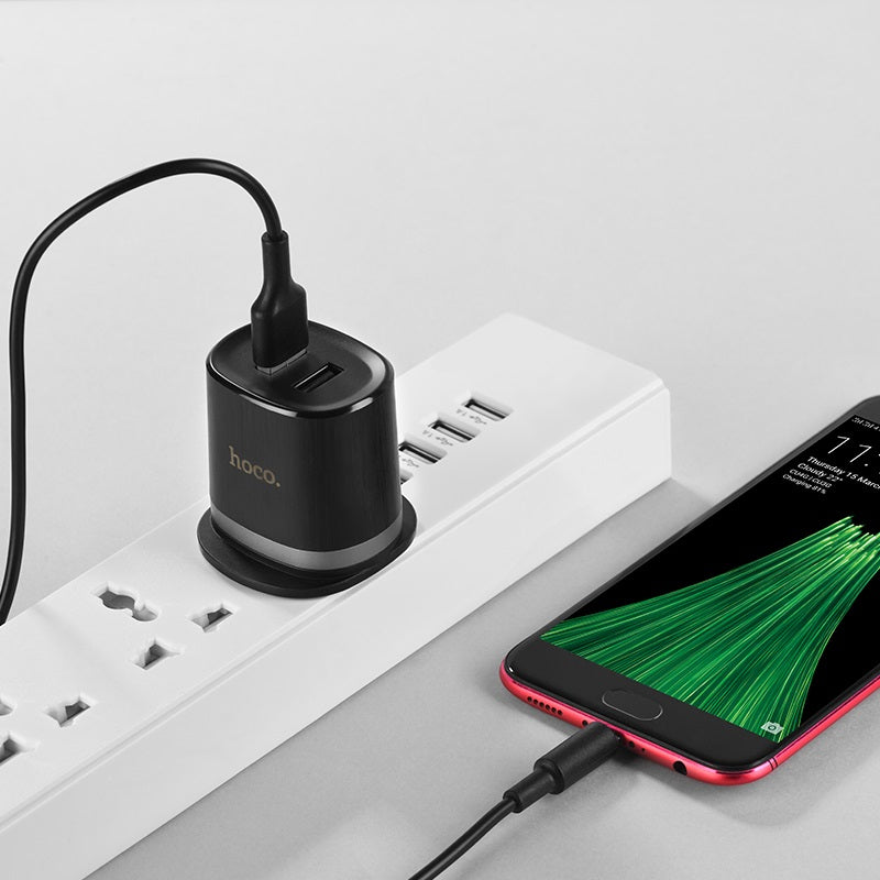 Wall charger “C46 Luster power” UK charging adapter set with cable