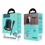Wall charger “C46 Luster power” UK charging adapter set with cable